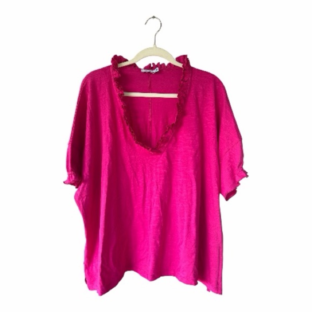 Mersea Women's Ruffle-Trim V-Neck Blouse